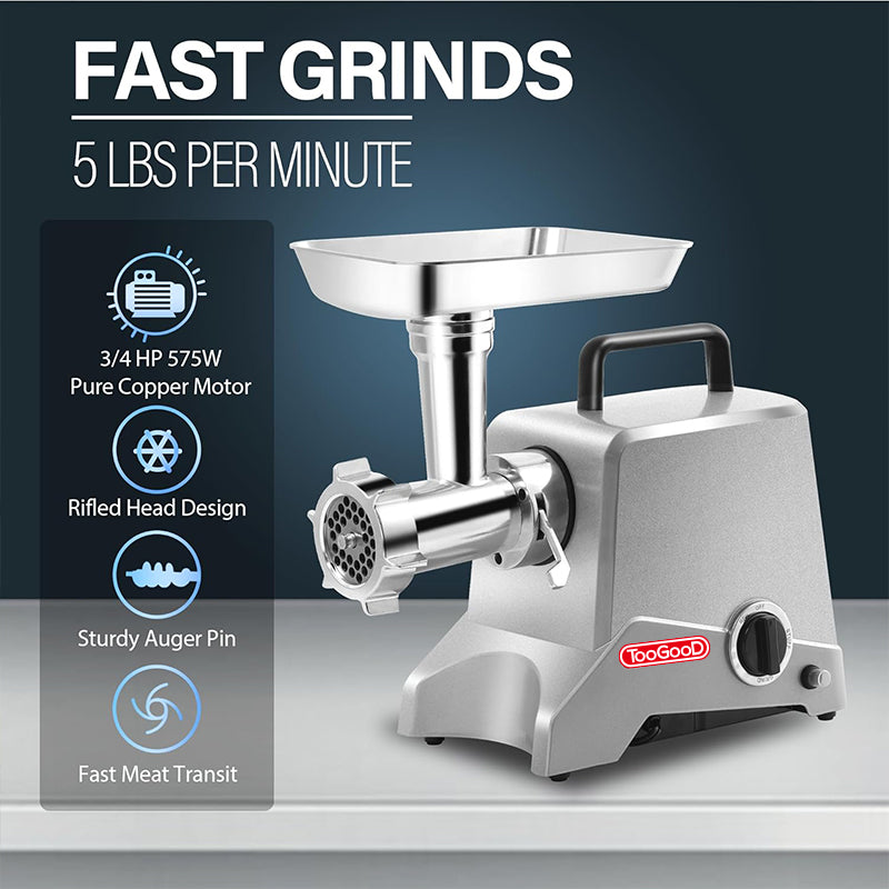 Electric Meat Grinder, ETL Approved, 3/4 HP