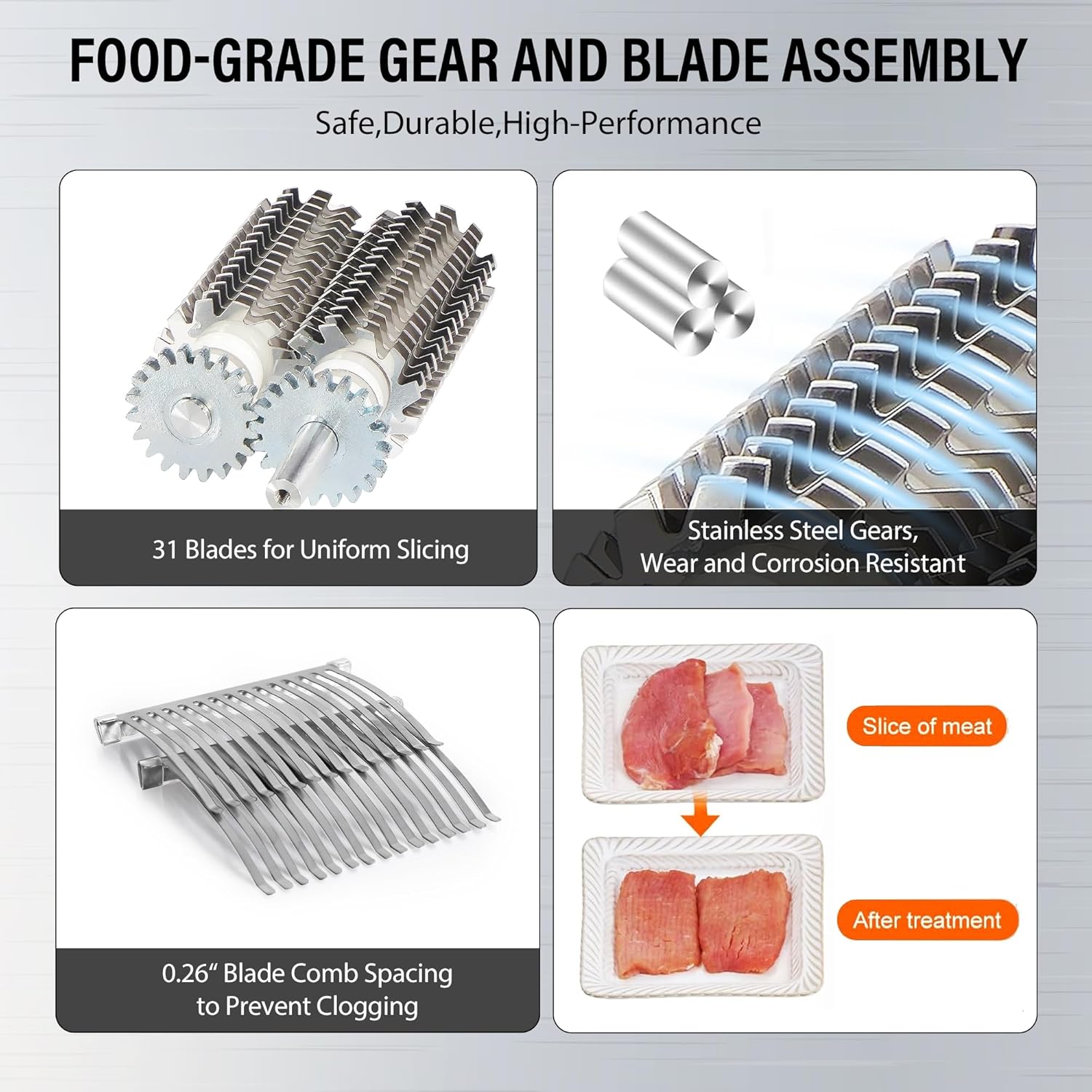 Manual Meat Tenderizer Machine, Stainless Steel Meat Cuber Tenderizer Machine