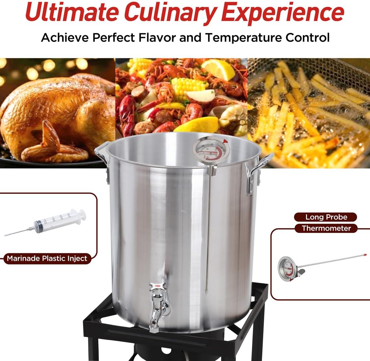 36Qt Turkey Fryer with Propane Burners