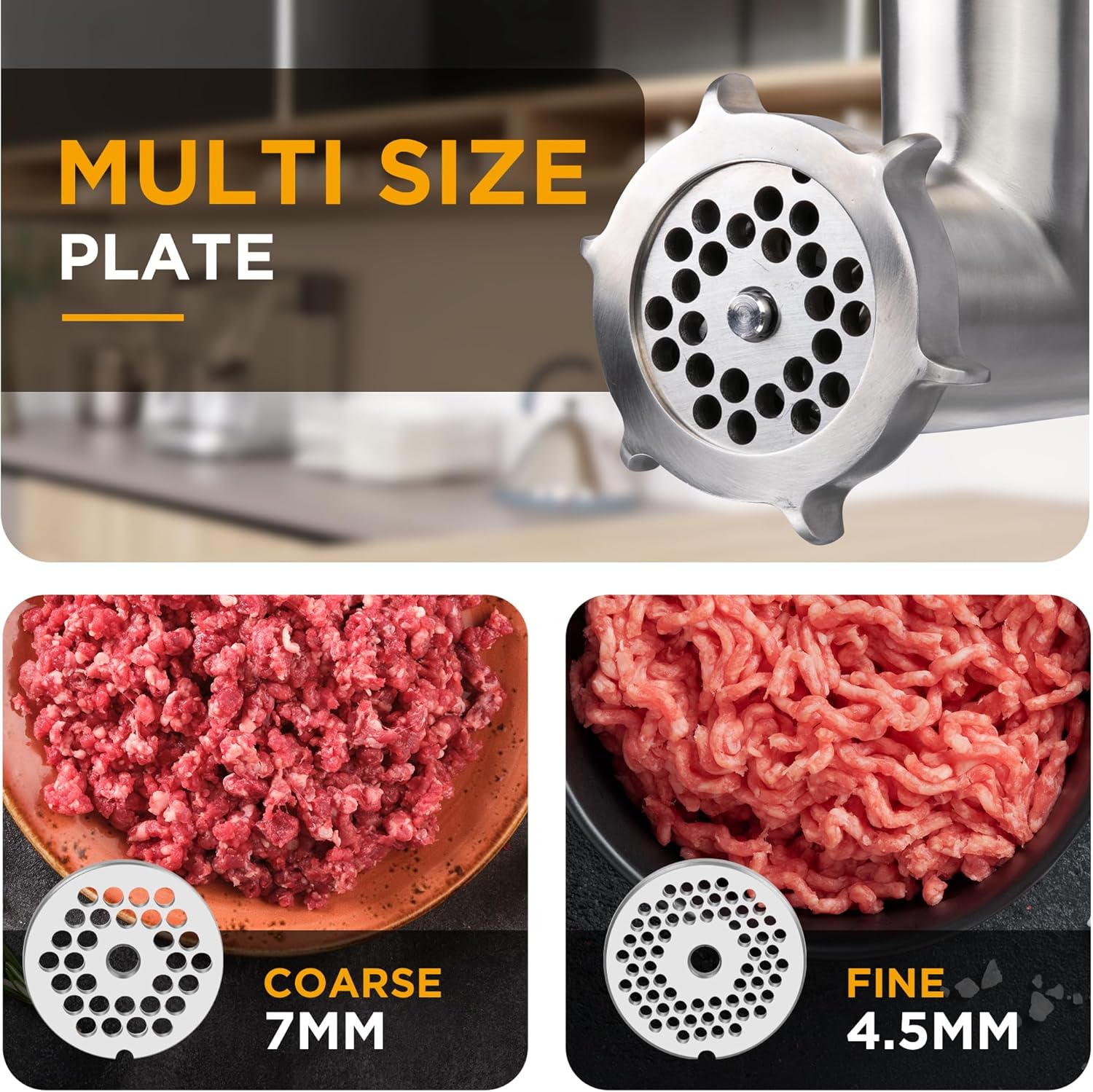 #8 Electric Meat Grinder, 575W with 2 Meat Claws and 1 Brush