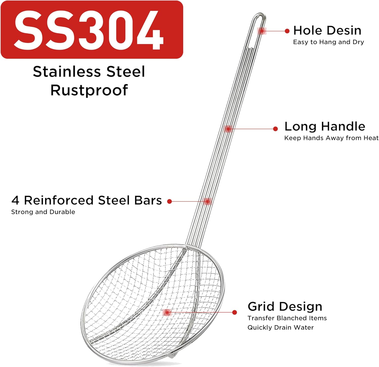 6-Inch Round Wire Skimmer