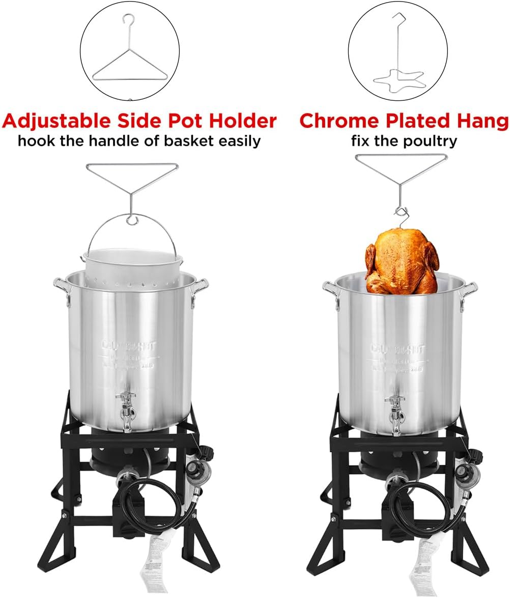 36Qt Turkey Fryer with Propane Burners