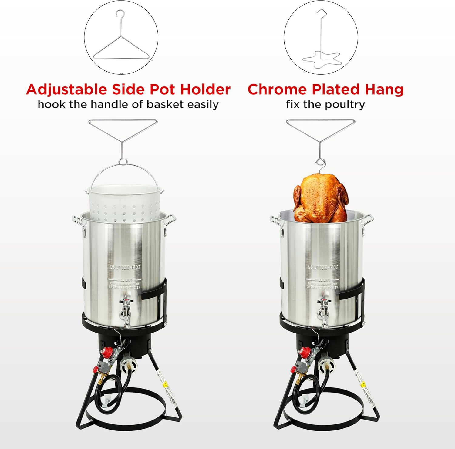 30Qt Turkey Fryer with Propane Burners