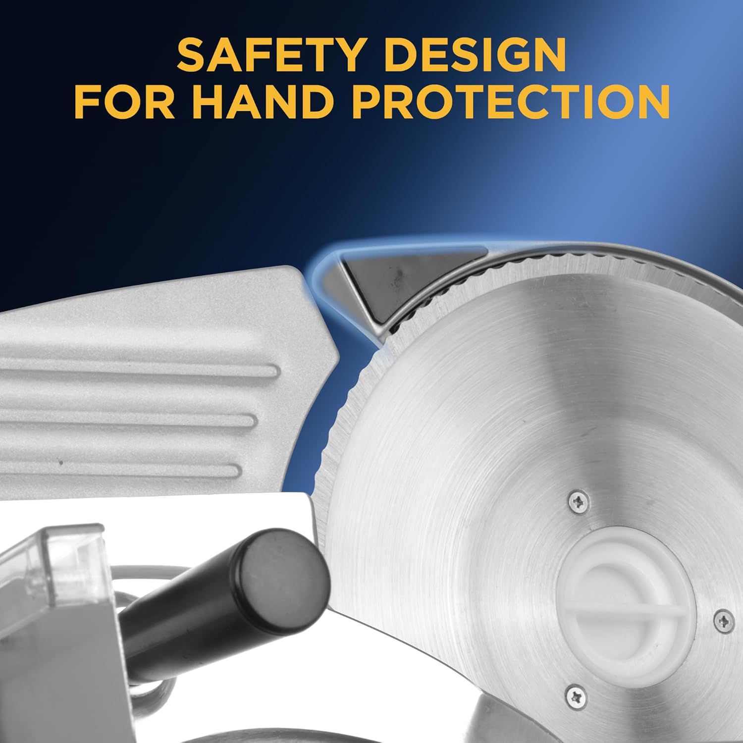 Electric Meat Slicer with 8.7" Stainless Steel Blade