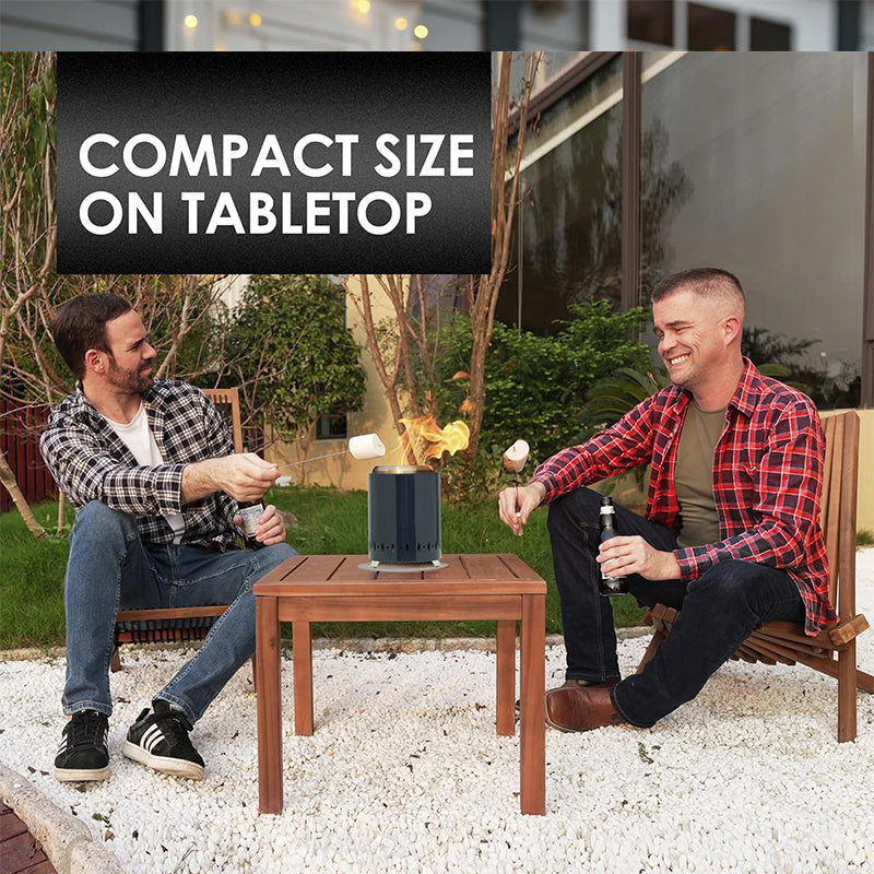 Smokeless Tabletop Fire Pit with Mat