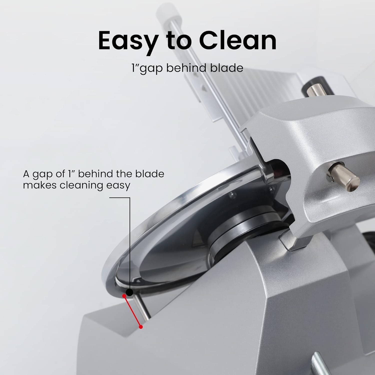 10" Commercial Meat Slicer, Electric Deli Slicer 1/3 HP, Carbon Steel Blade