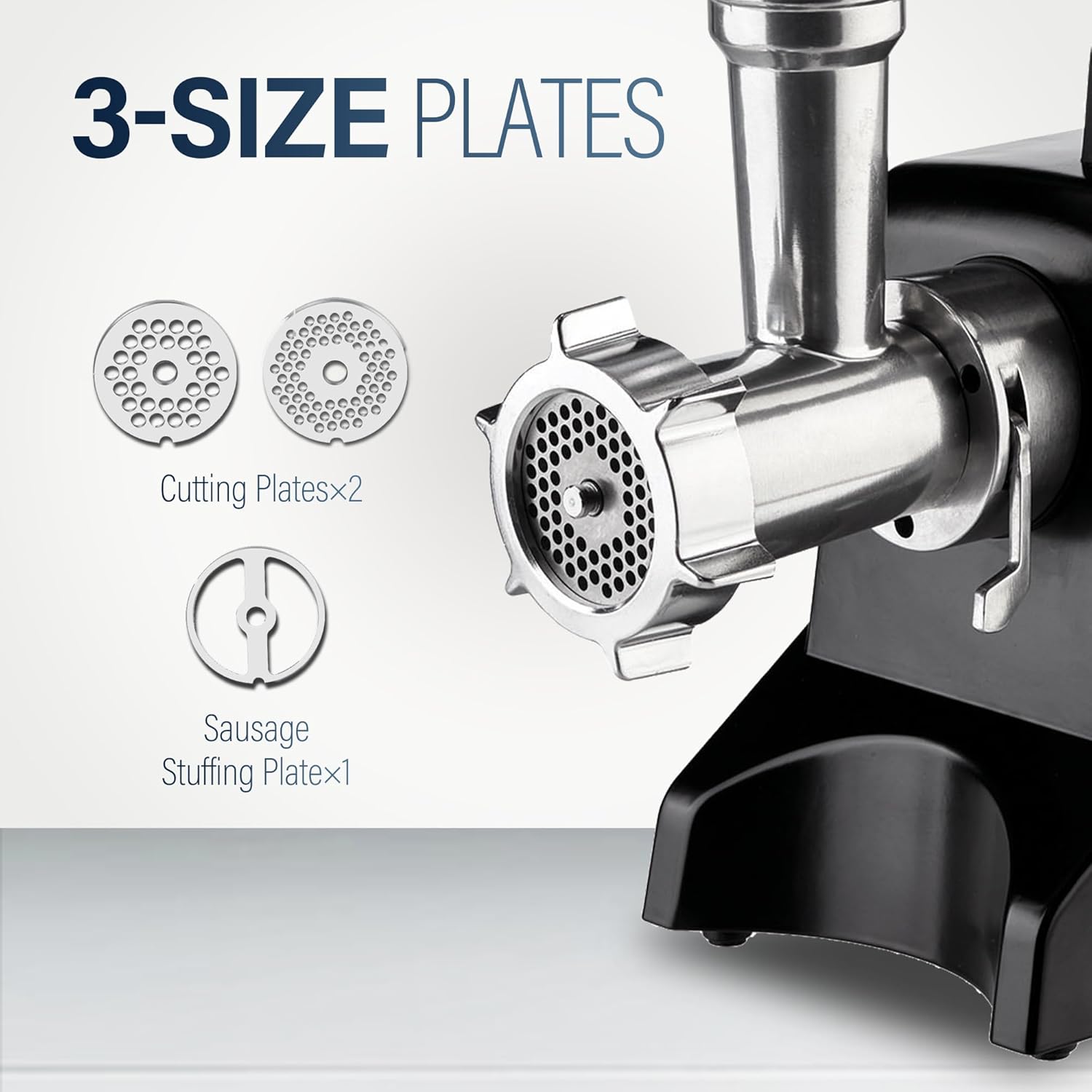 #12 Electric Meat Grinder, Electric Meat Chopper Aluminum Housing, Heavy Duty Meat Mincer