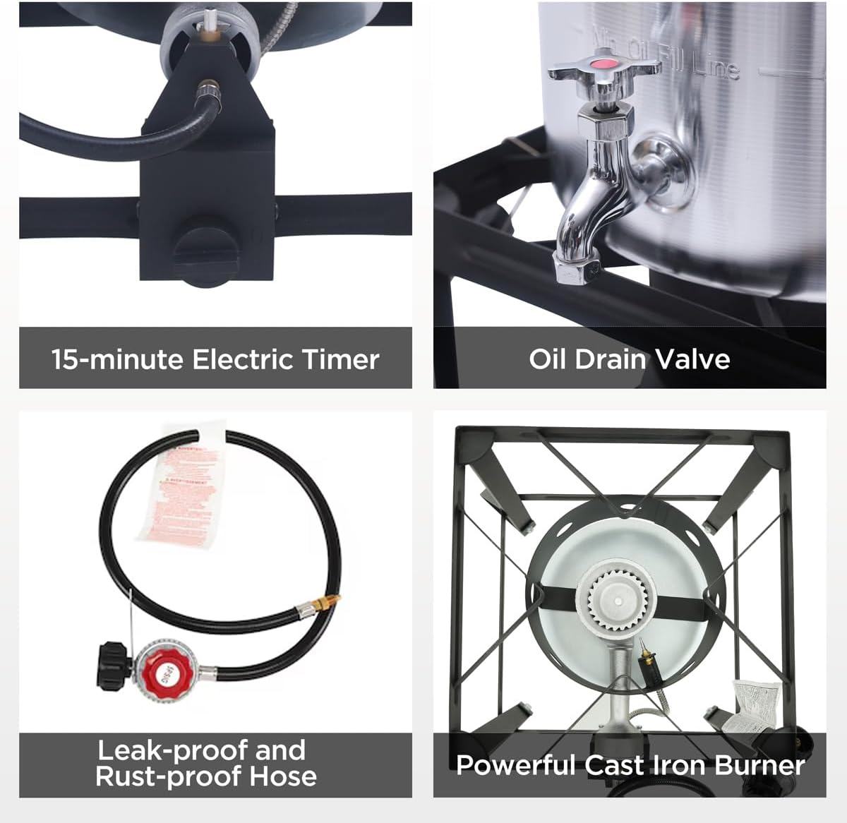 36Qt Turkey Fryer with Propane Burners