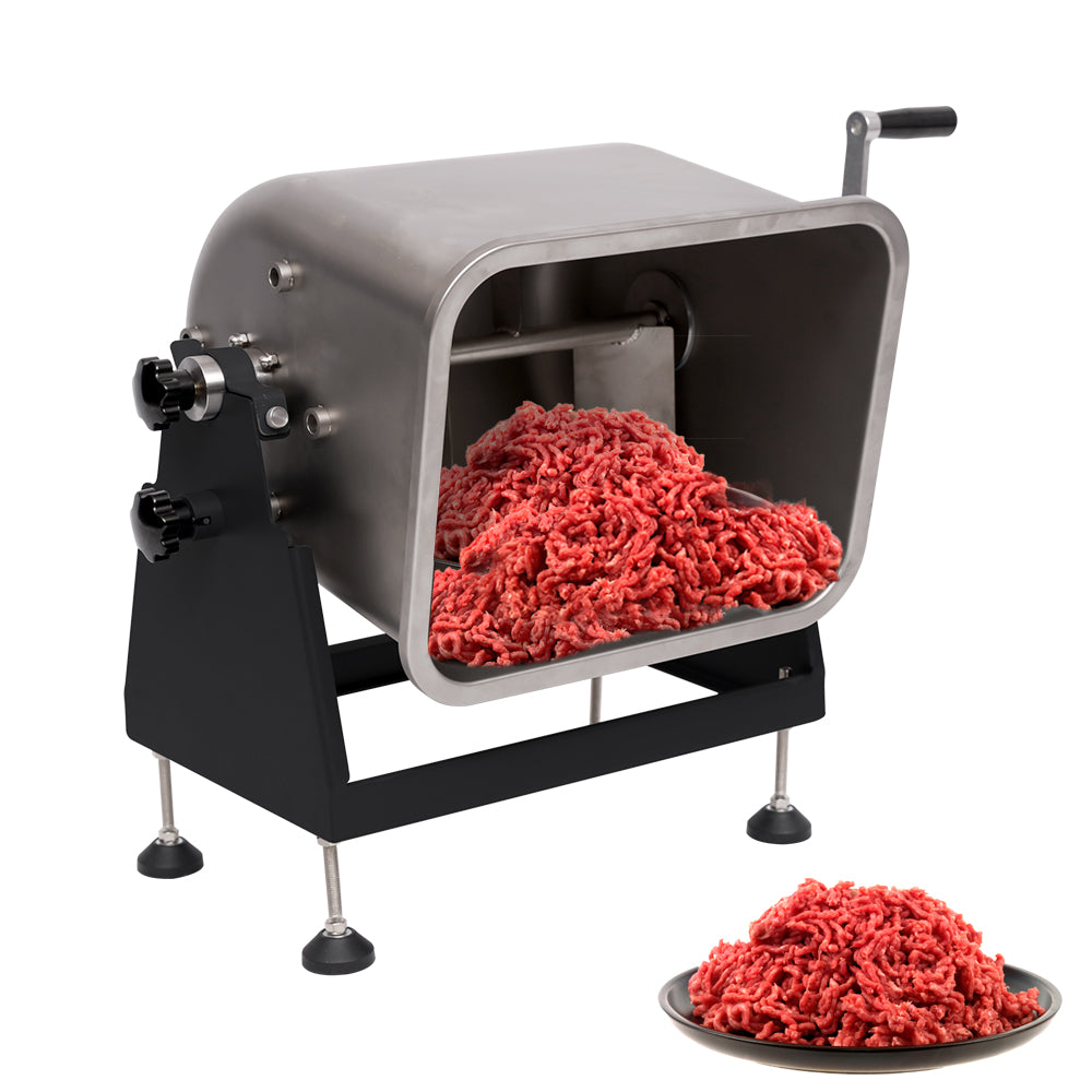 50lbs Electric Meat Mixer, 350 W, Three-Way Tilting, Transparent Cover
