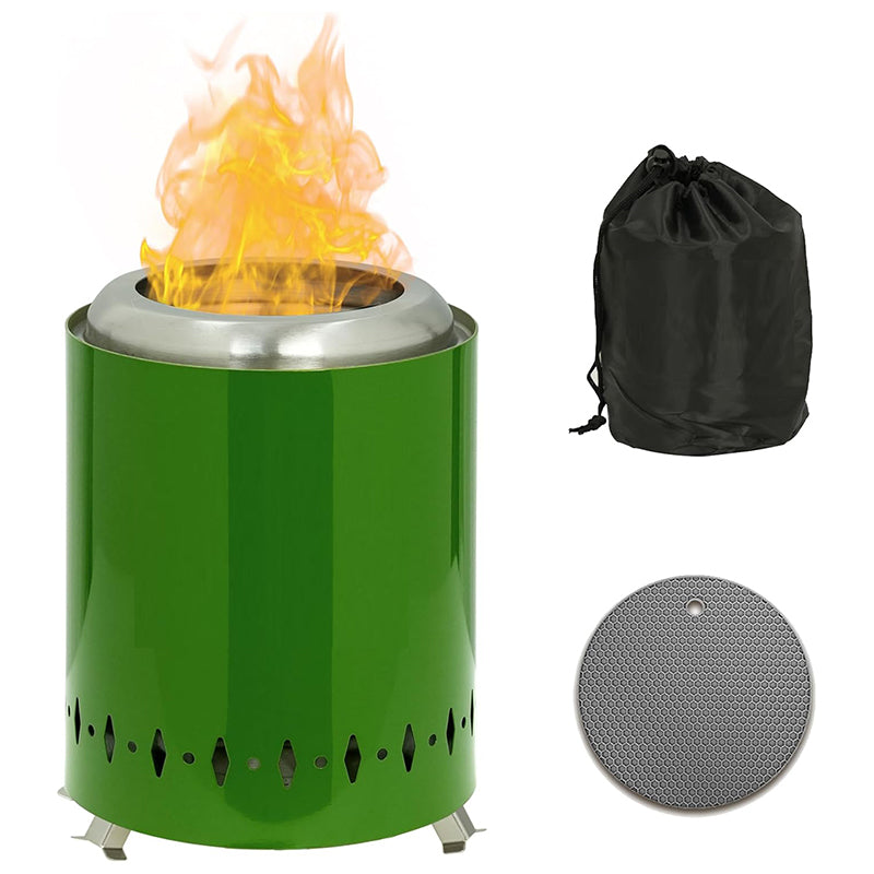 Smokeless Tabletop Fire Pit with Mat