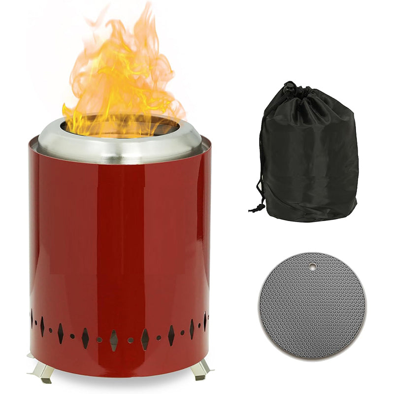 Smokeless Tabletop Fire Pit with Mat