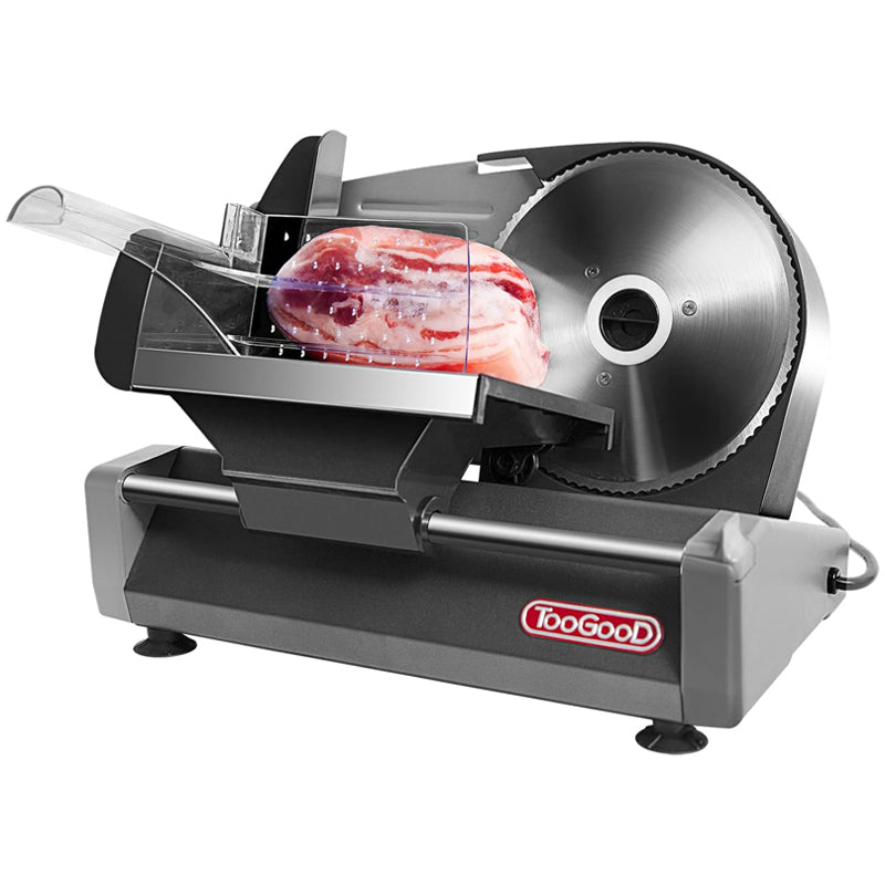 Meat Slicer with 7.5" Stainless Steel Blade, 1/4 HP, 0-15mm Adjustable Thickness