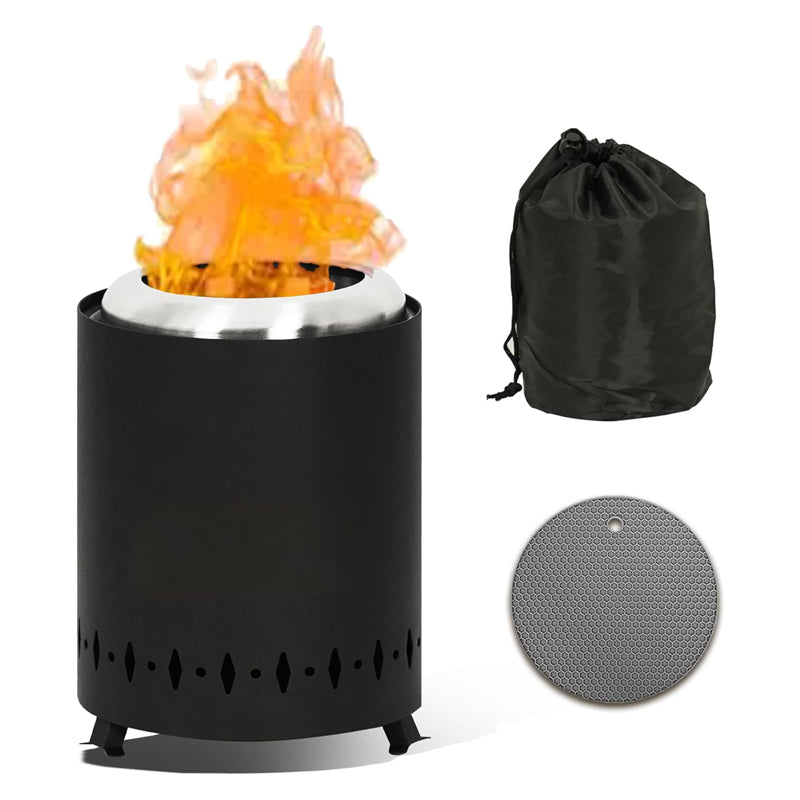 Smokeless Tabletop Fire Pit with Mat