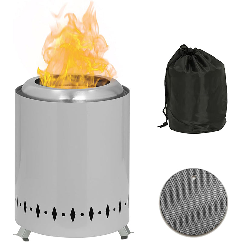 Smokeless Tabletop Fire Pit with Mat