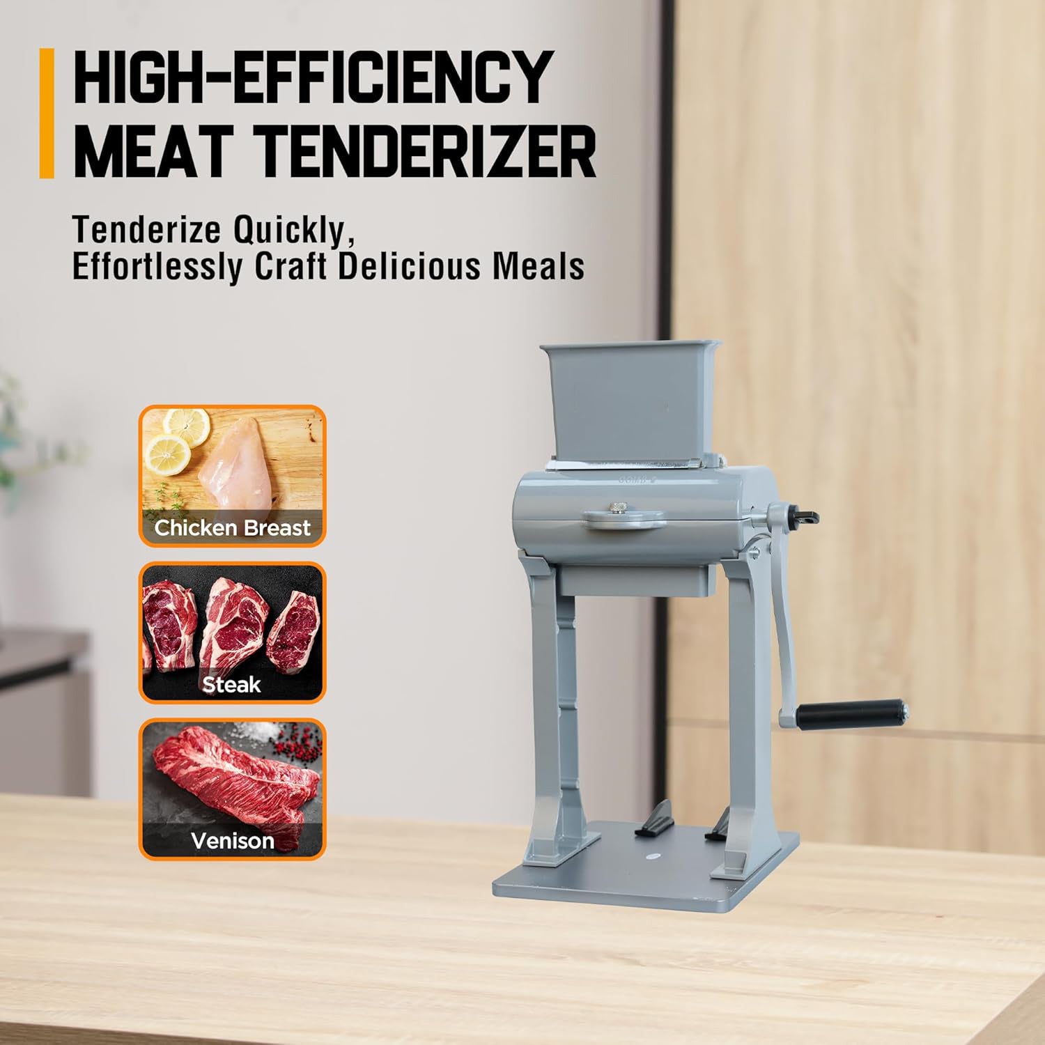 2-in-1 Manual Meat Tenderizer