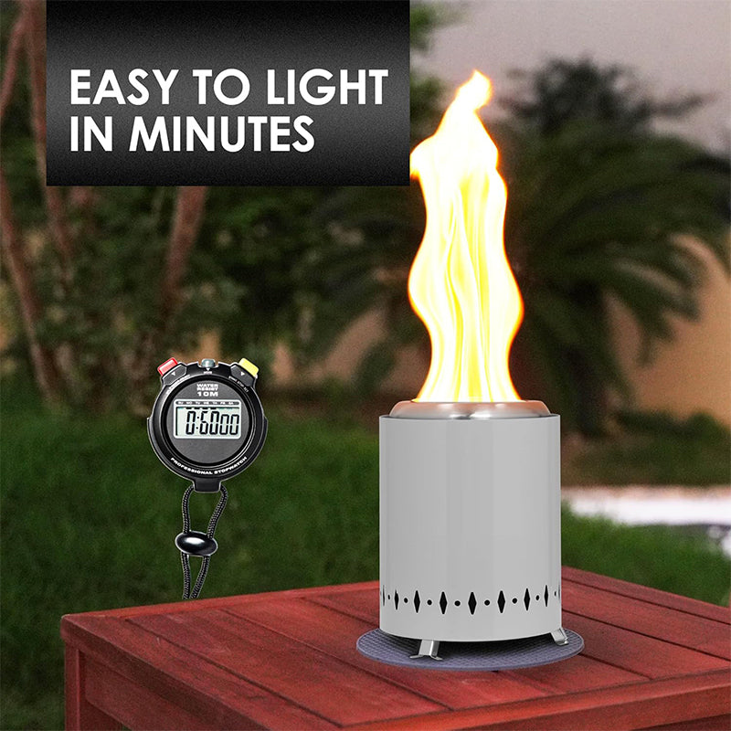 Smokeless Tabletop Fire Pit with Mat