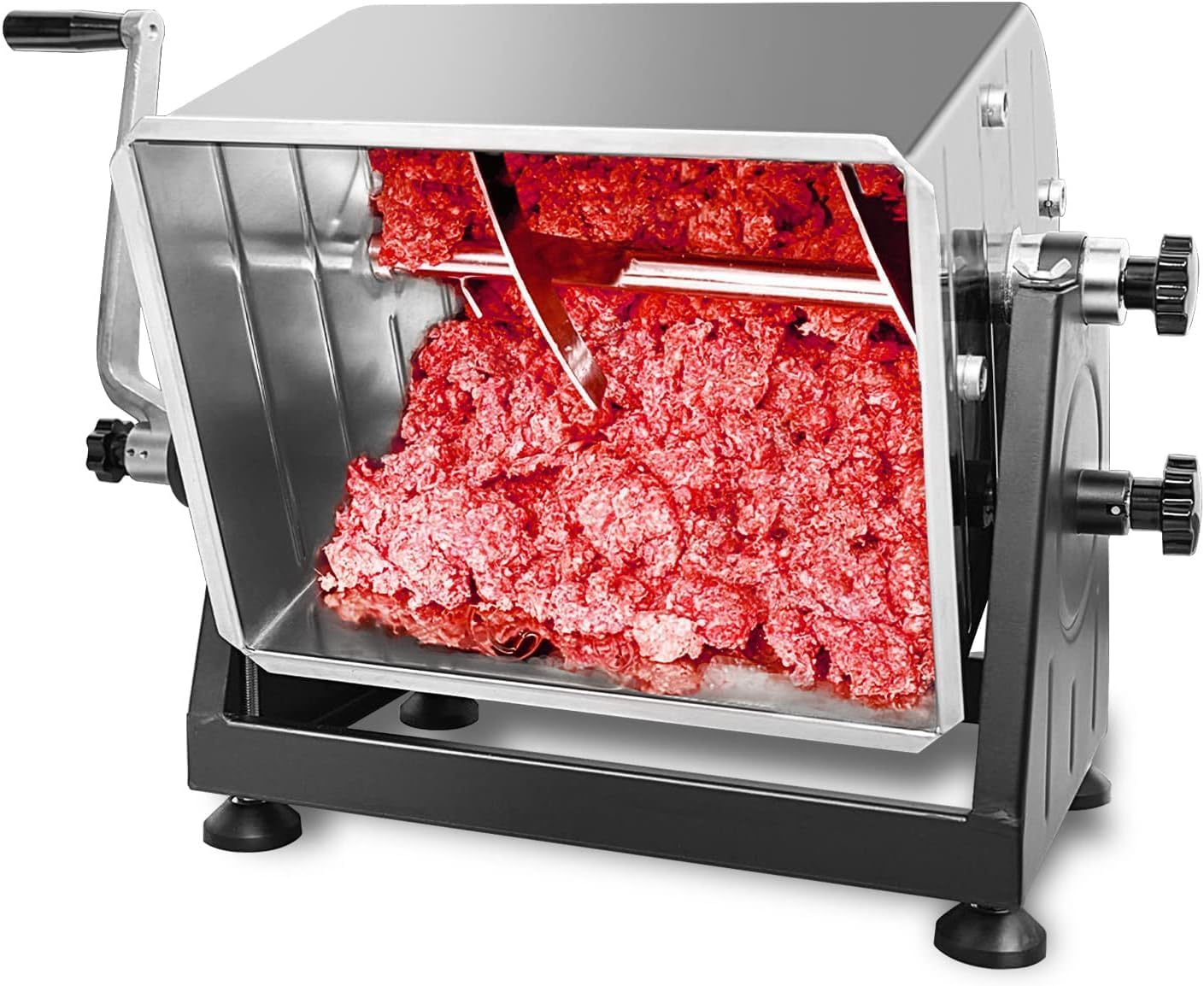 Meat Mixer, Manually Cranked or Motorized (7 gallons)