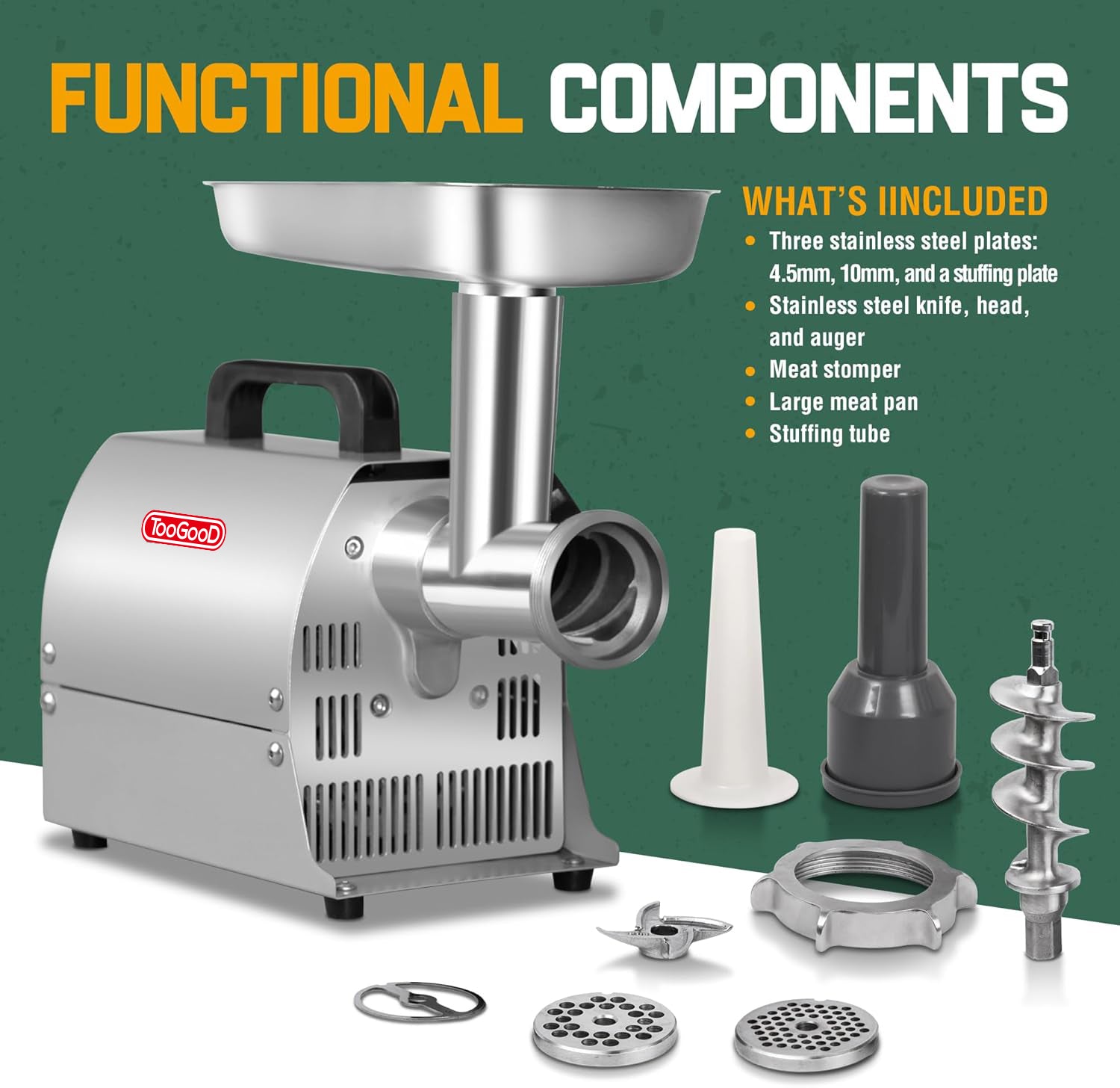 #8 Meat Grinder, Sausage Stuffer, Meat Mixer