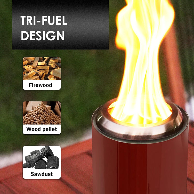 Smokeless Tabletop Fire Pit with Mat