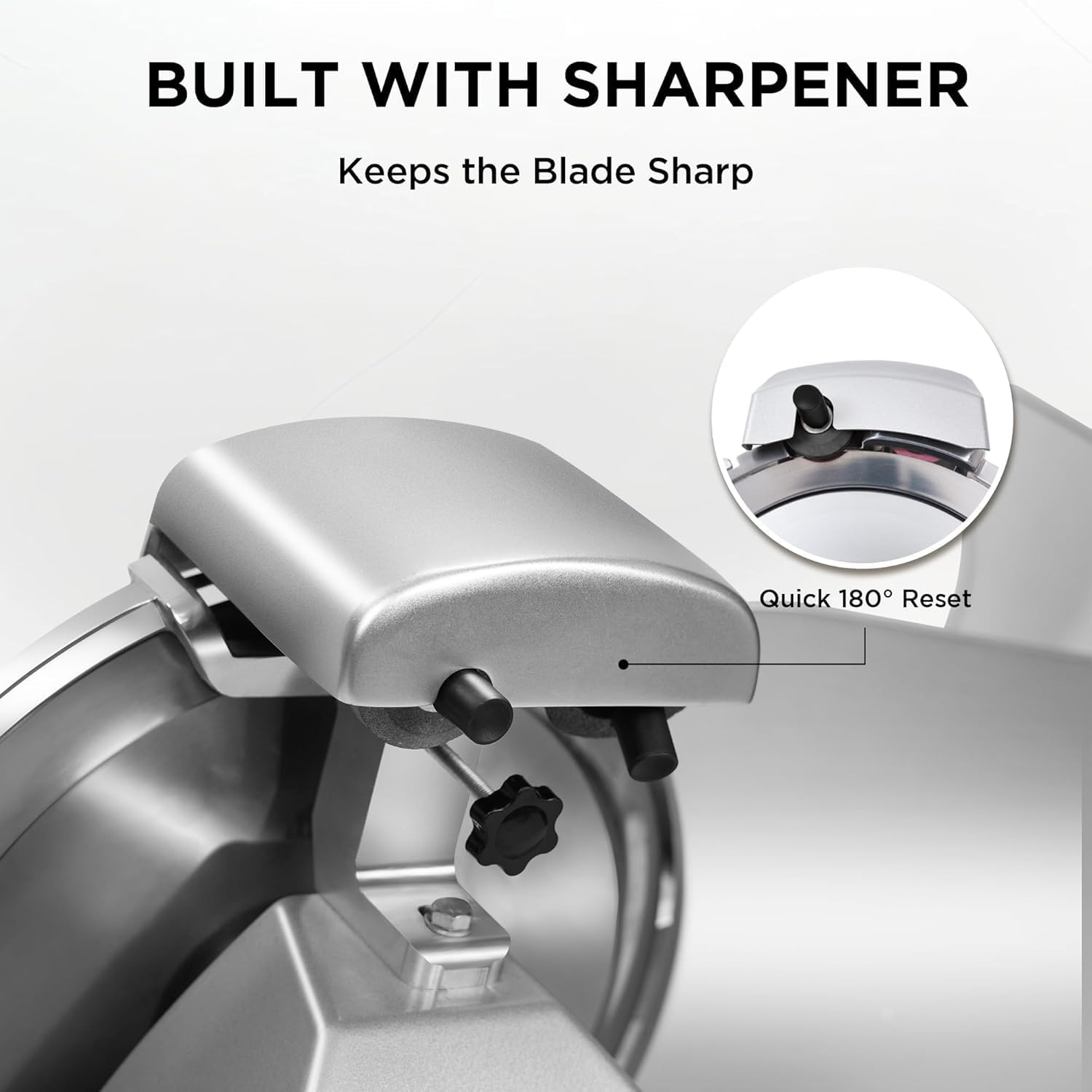 10" Commercial Meat Slicer, 340W, Electric Deli Slicer