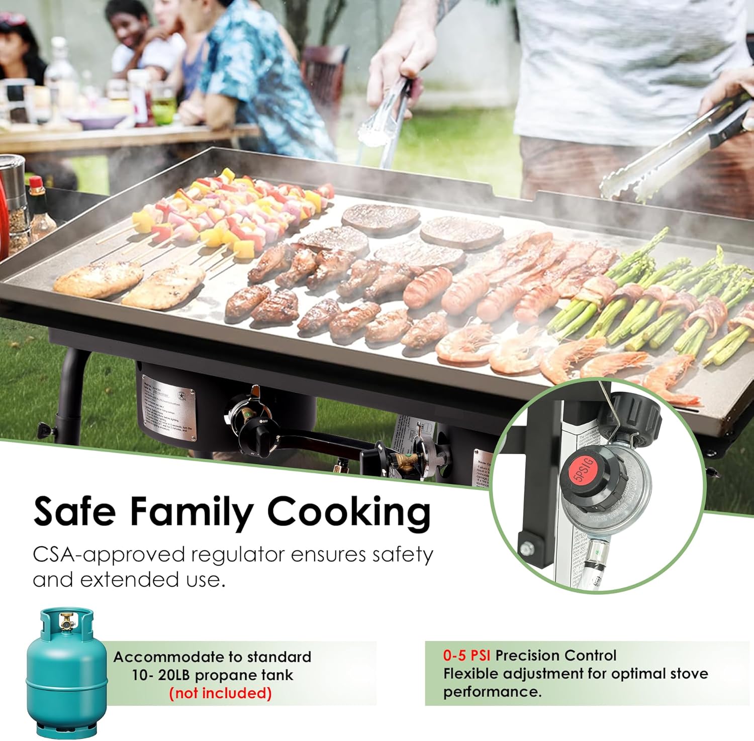 Two Burner Outdoor Camping Gas Stove