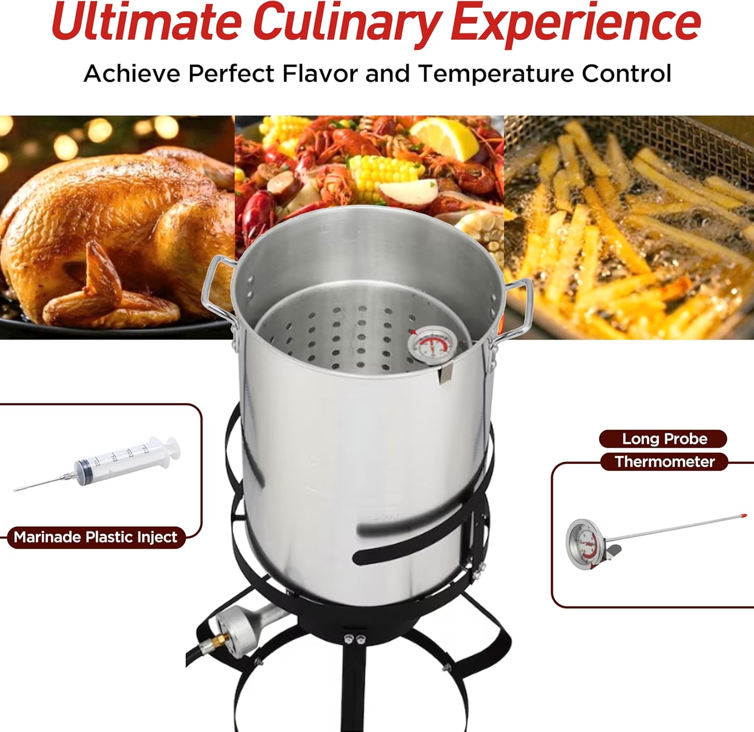 30Qt Turkey Fryer with Propane Burners