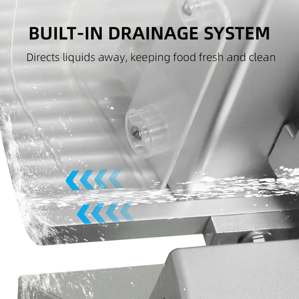 12" Electric Meat Slicer, 300 W, Stainless Steel, Maintains Blade Sharpness