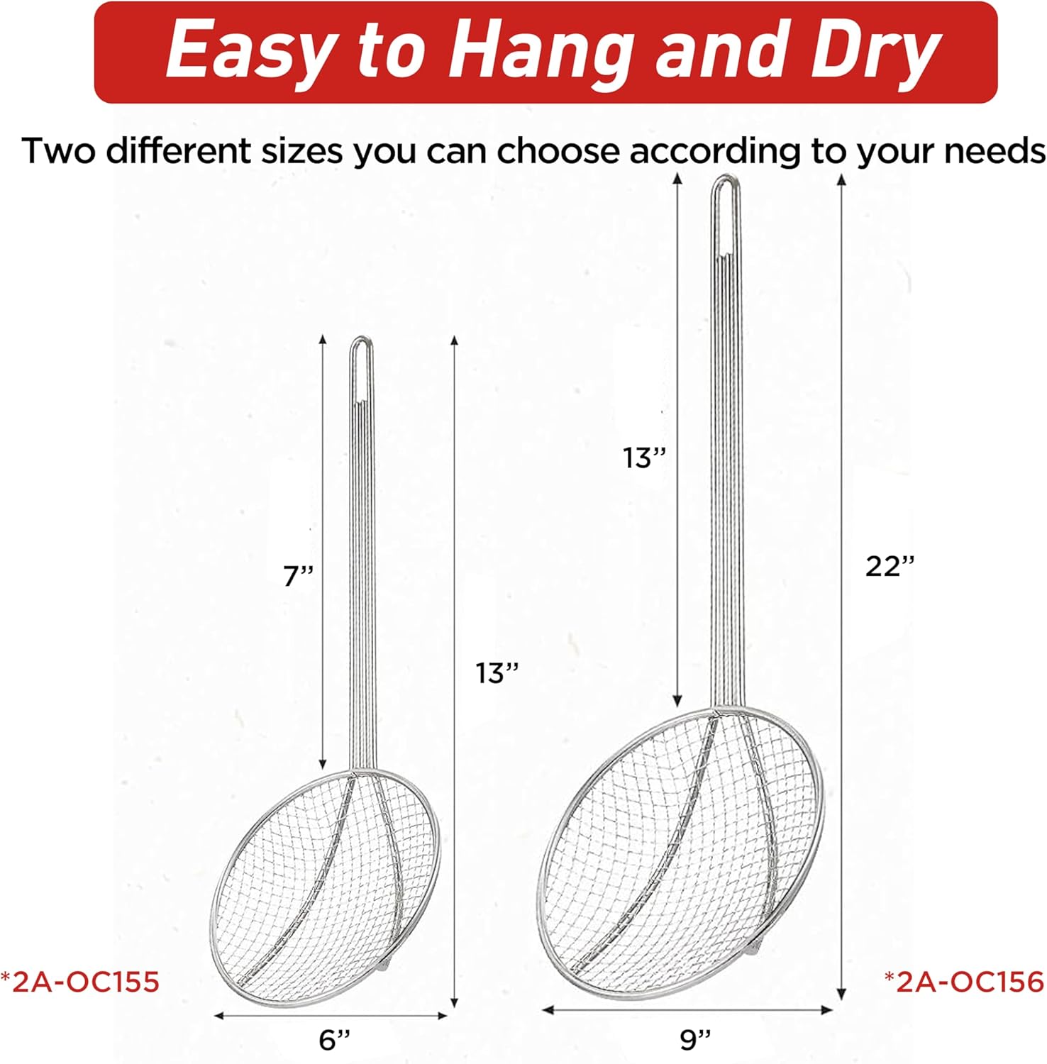9-Inch Round Wire Skimmer