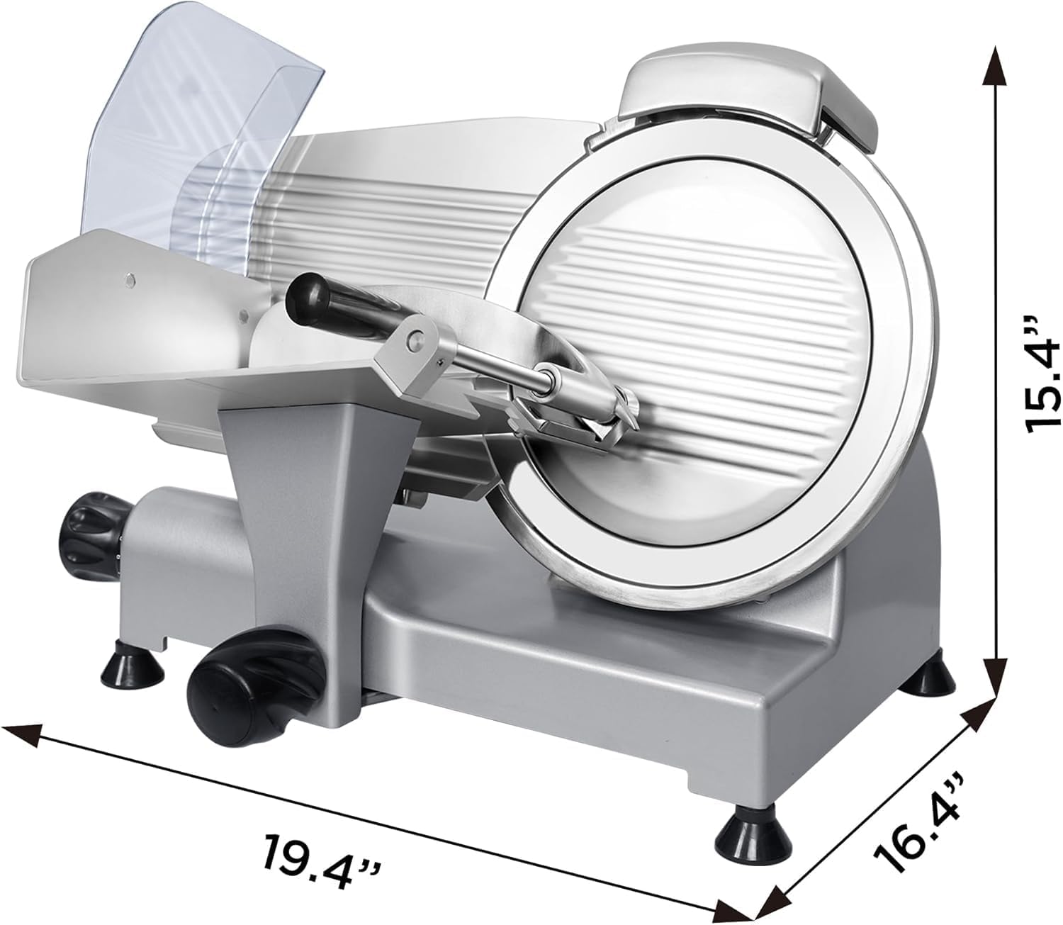10" Commercial Meat Slicer, 340W, Electric Deli Slicer