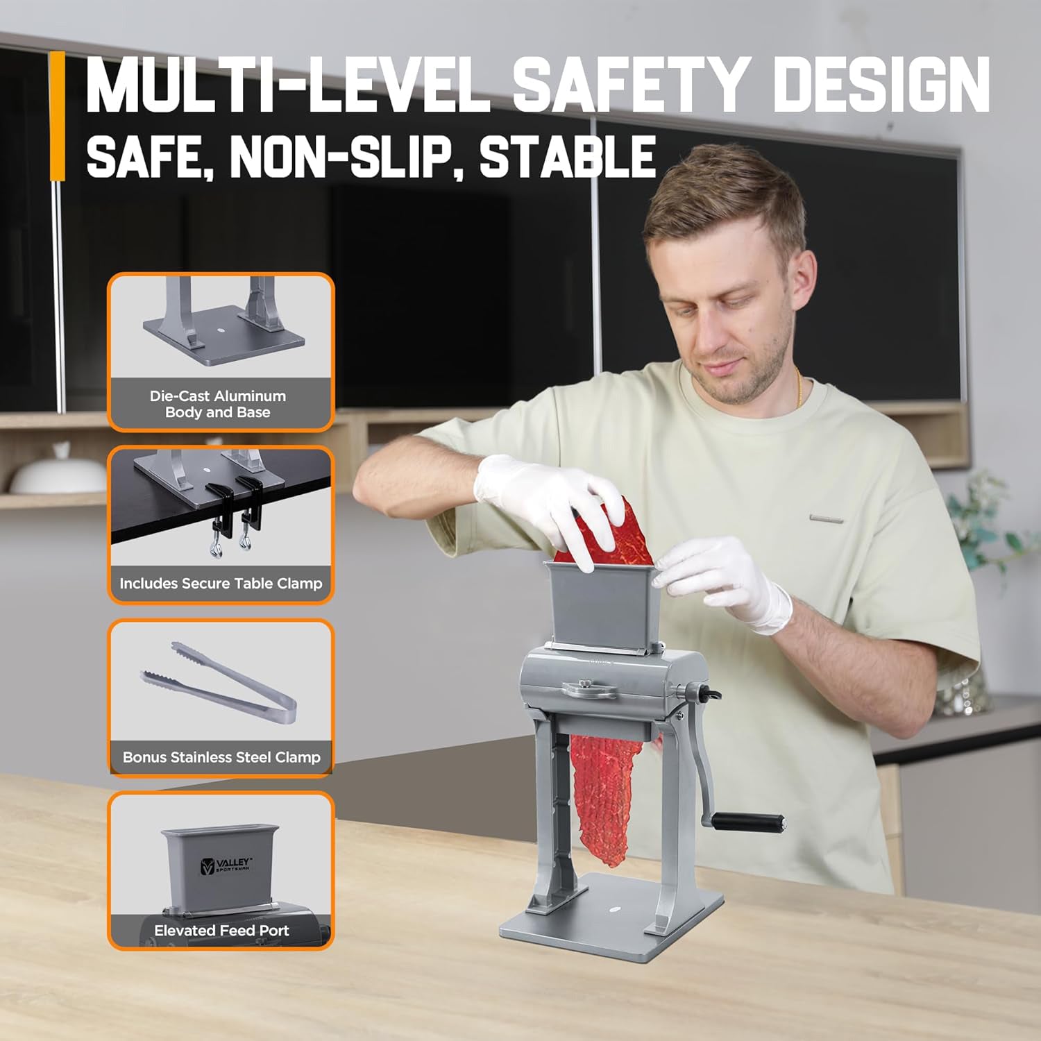 2-in-1 Manual Meat Tenderizer