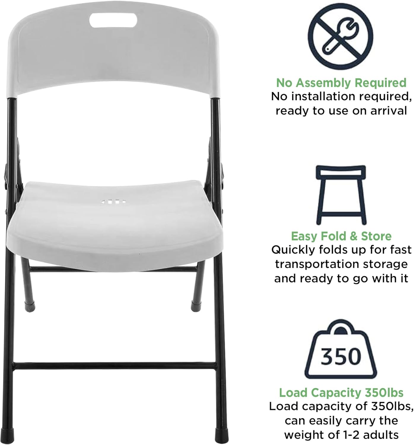 4 Pack Portable Folding Chair