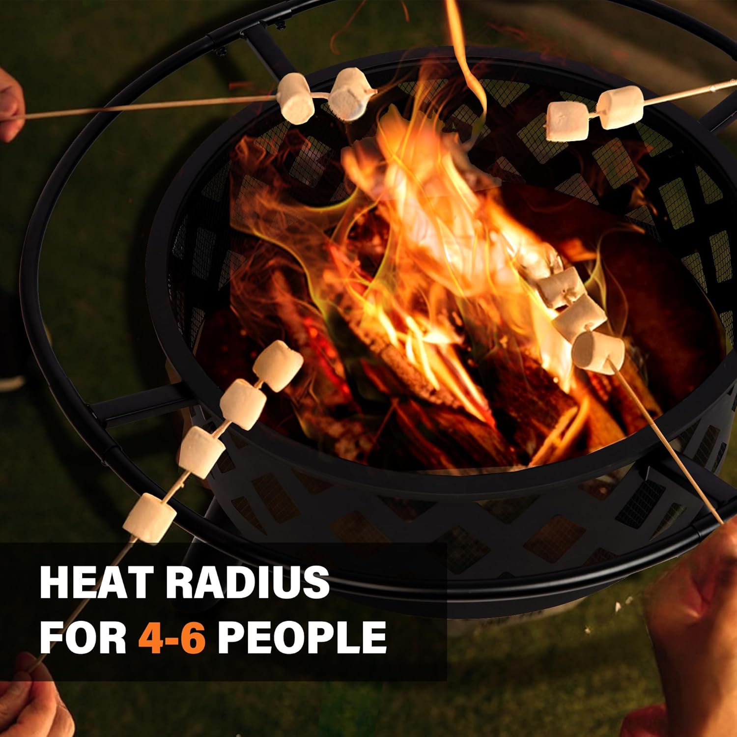 30'' Outdoor Wood Burning Fire Pit