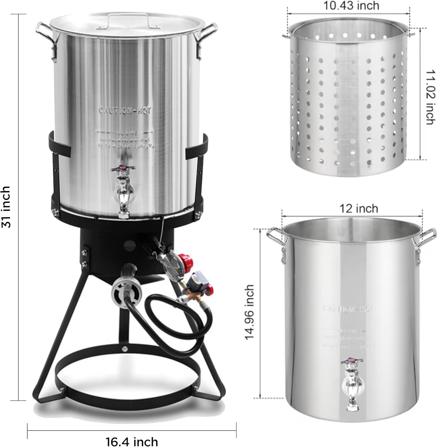 30Qt Turkey Fryer with Propane Burners