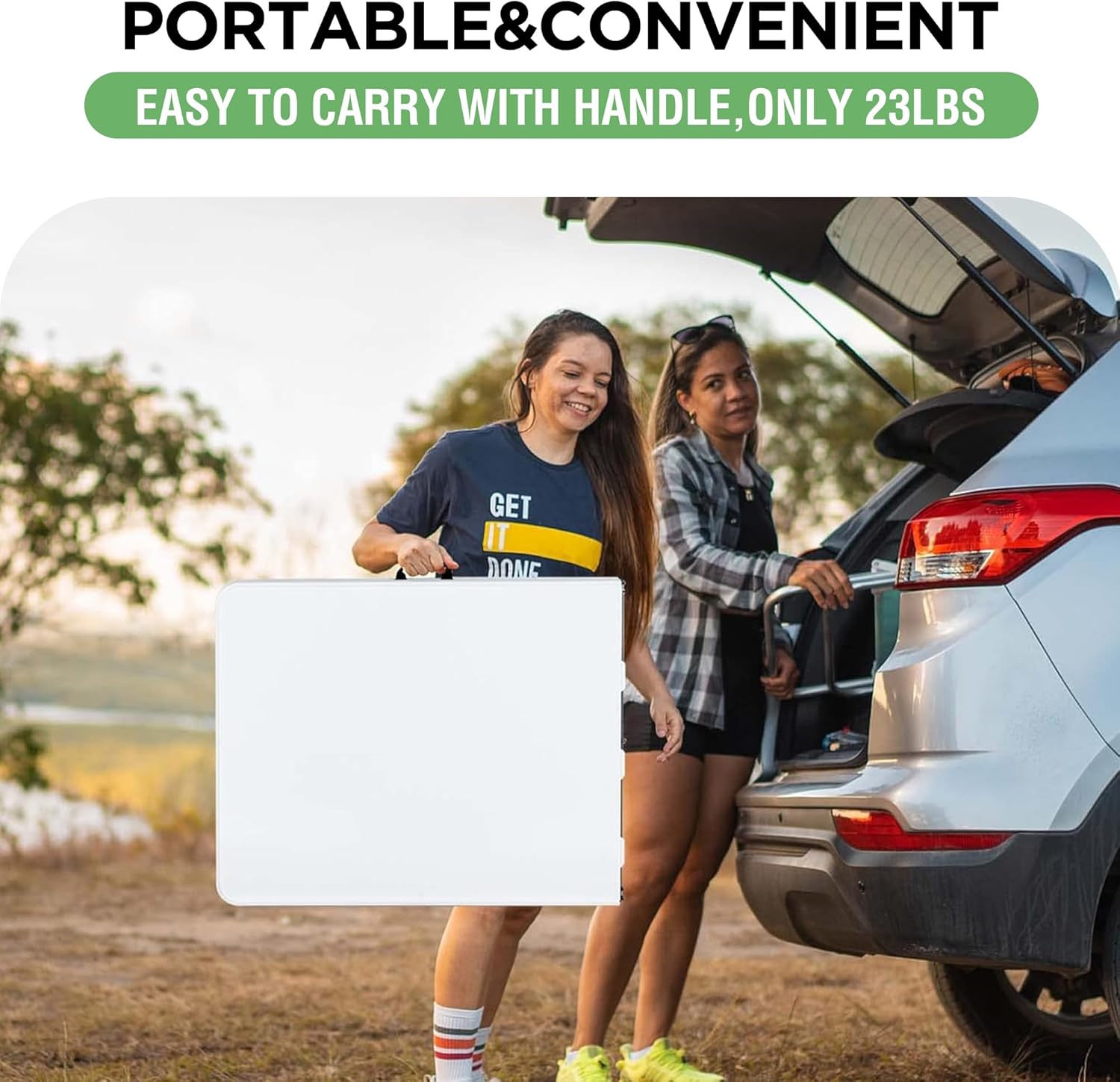 4 FT Portable HDPE Foldable Table