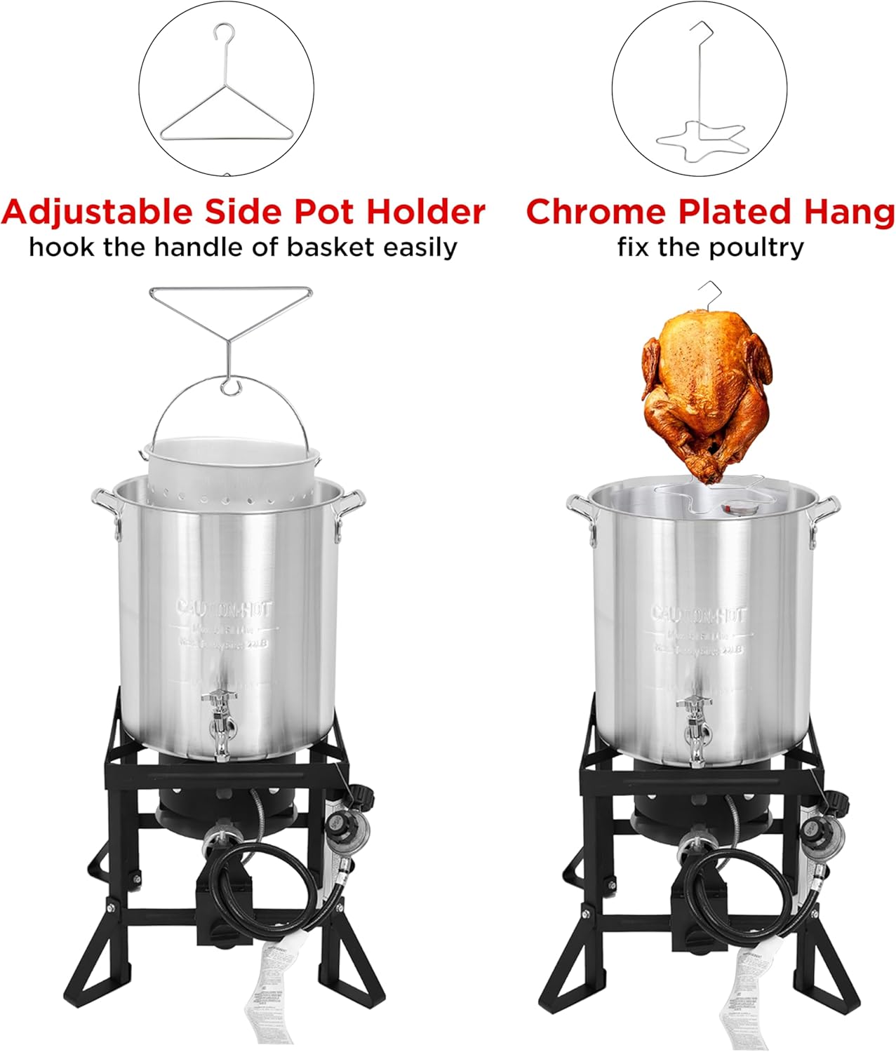36Qt Turkey Fryer with Propane Burners