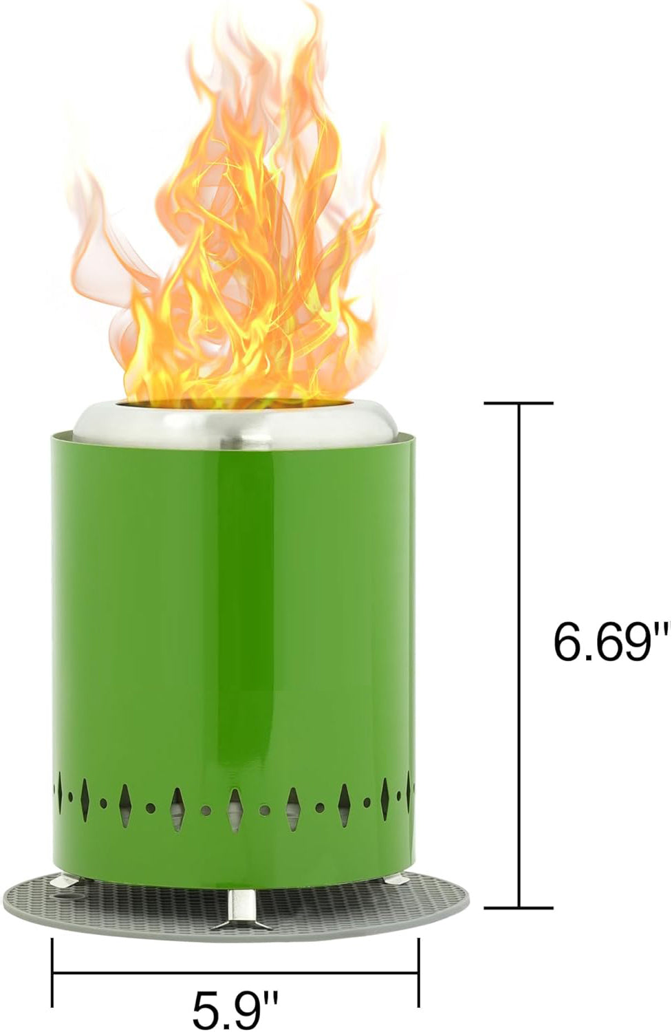 Smokeless Tabletop Fire Pit with Mat