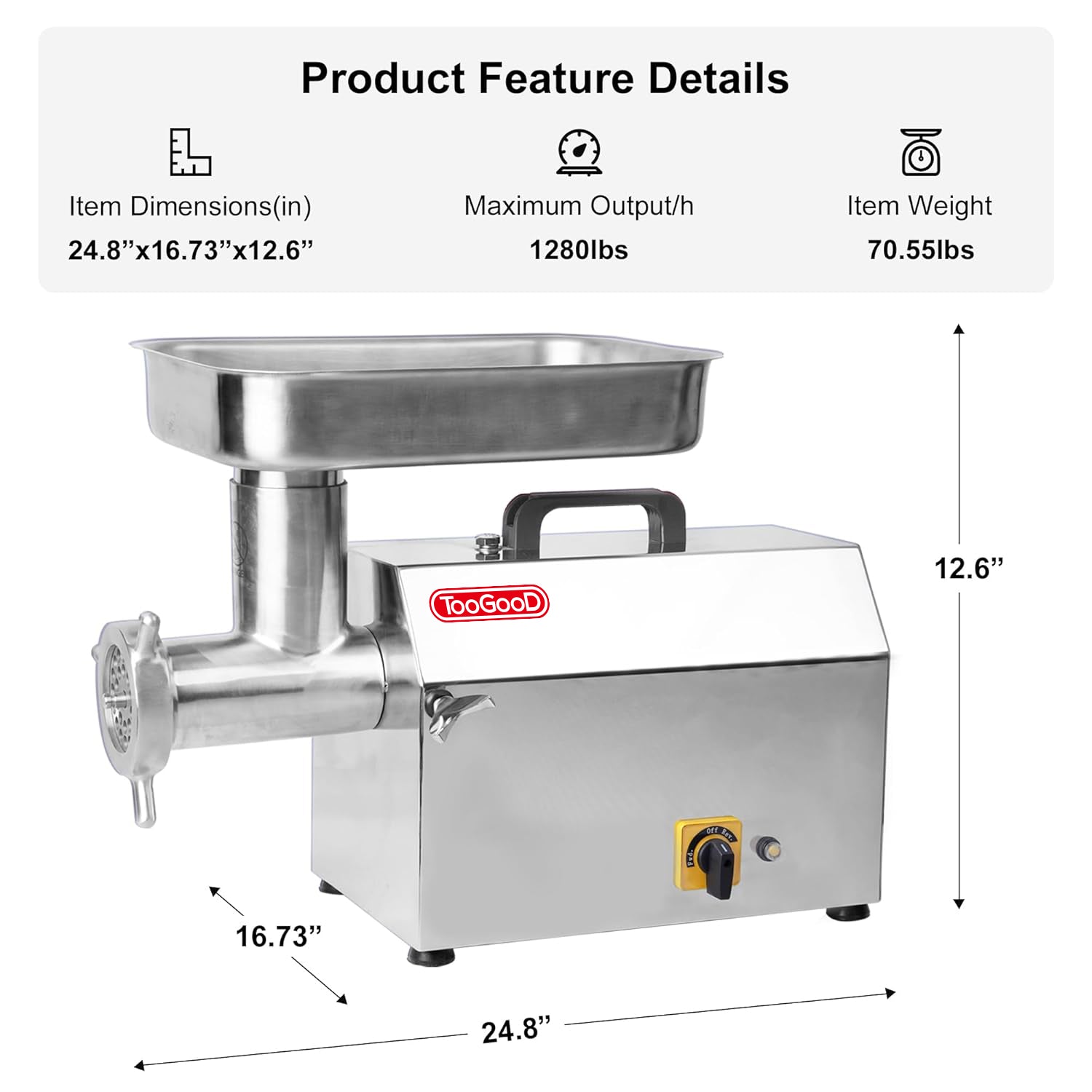 32 Inch Commercial Electric Meat Grinder