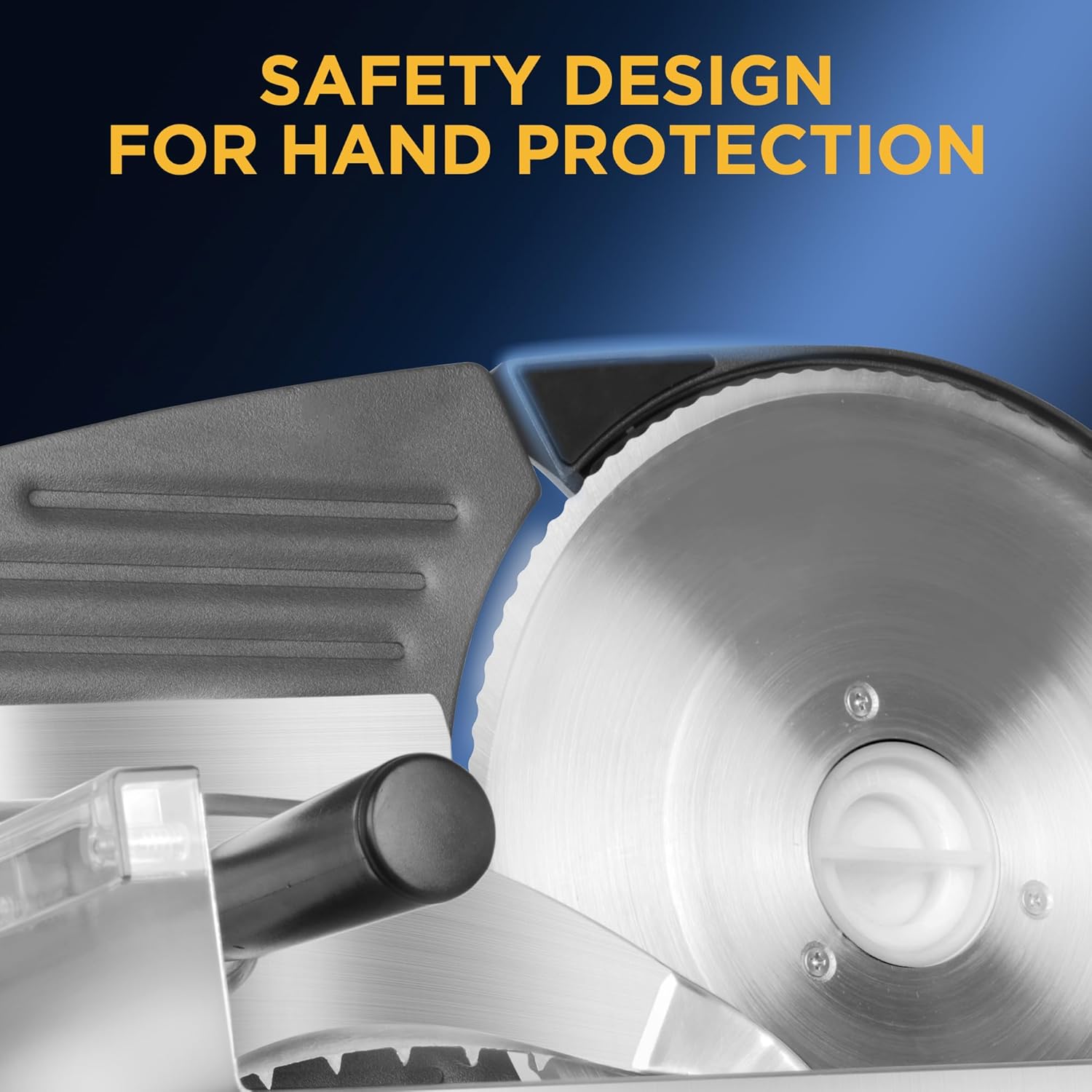 Electric Meat Slicer with 8.7" Stainless Steel Blade