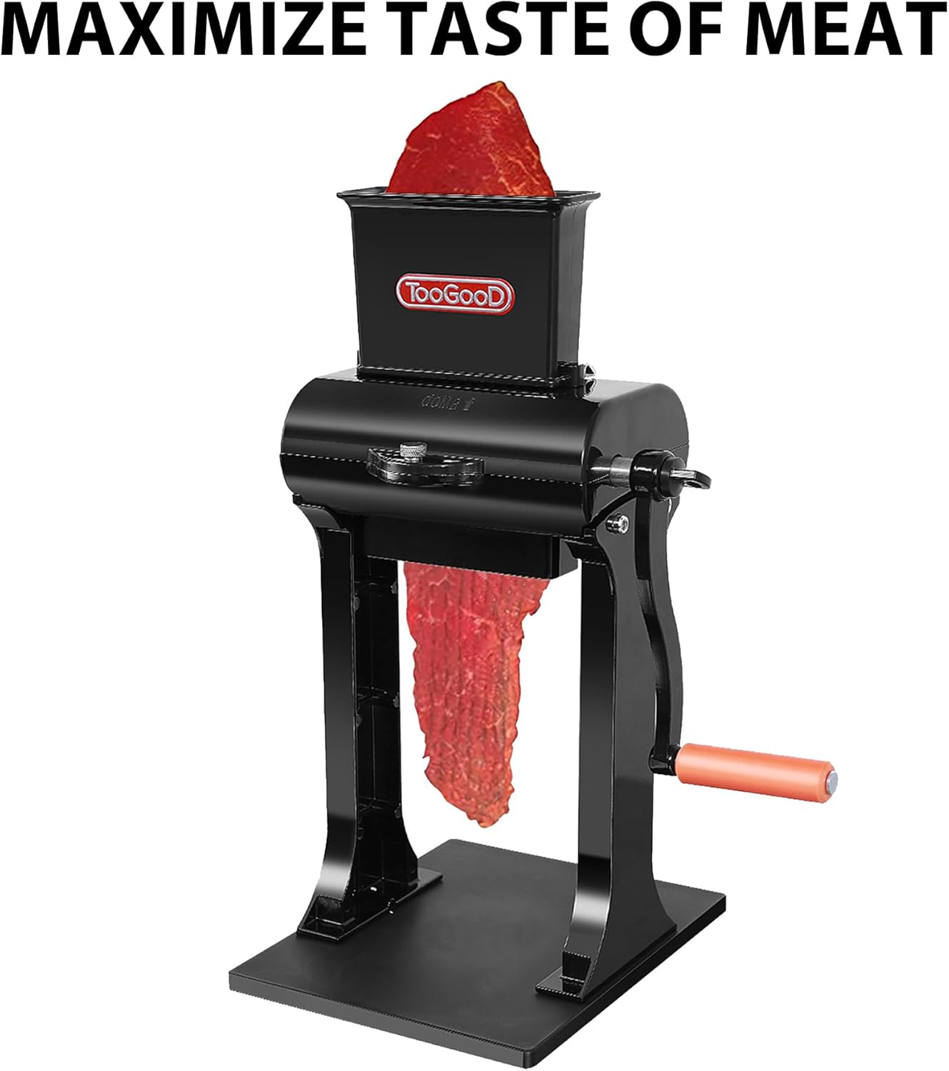 2-in-1 Manual Meat Tenderizer, Jerky Slicer, 2 Sets of Stainless Steel Blades