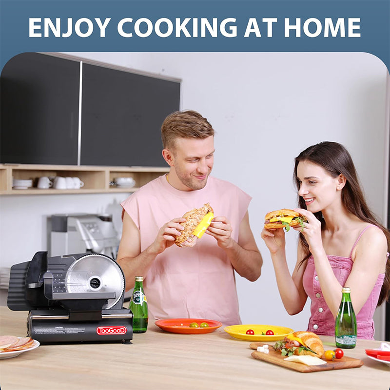 Electric Meat Slicer Machine with 7.5" Stainless Steel Blade