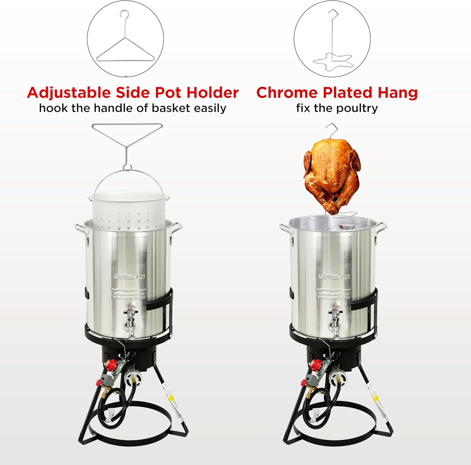 30Qt Turkey Fryer with Propane Burners