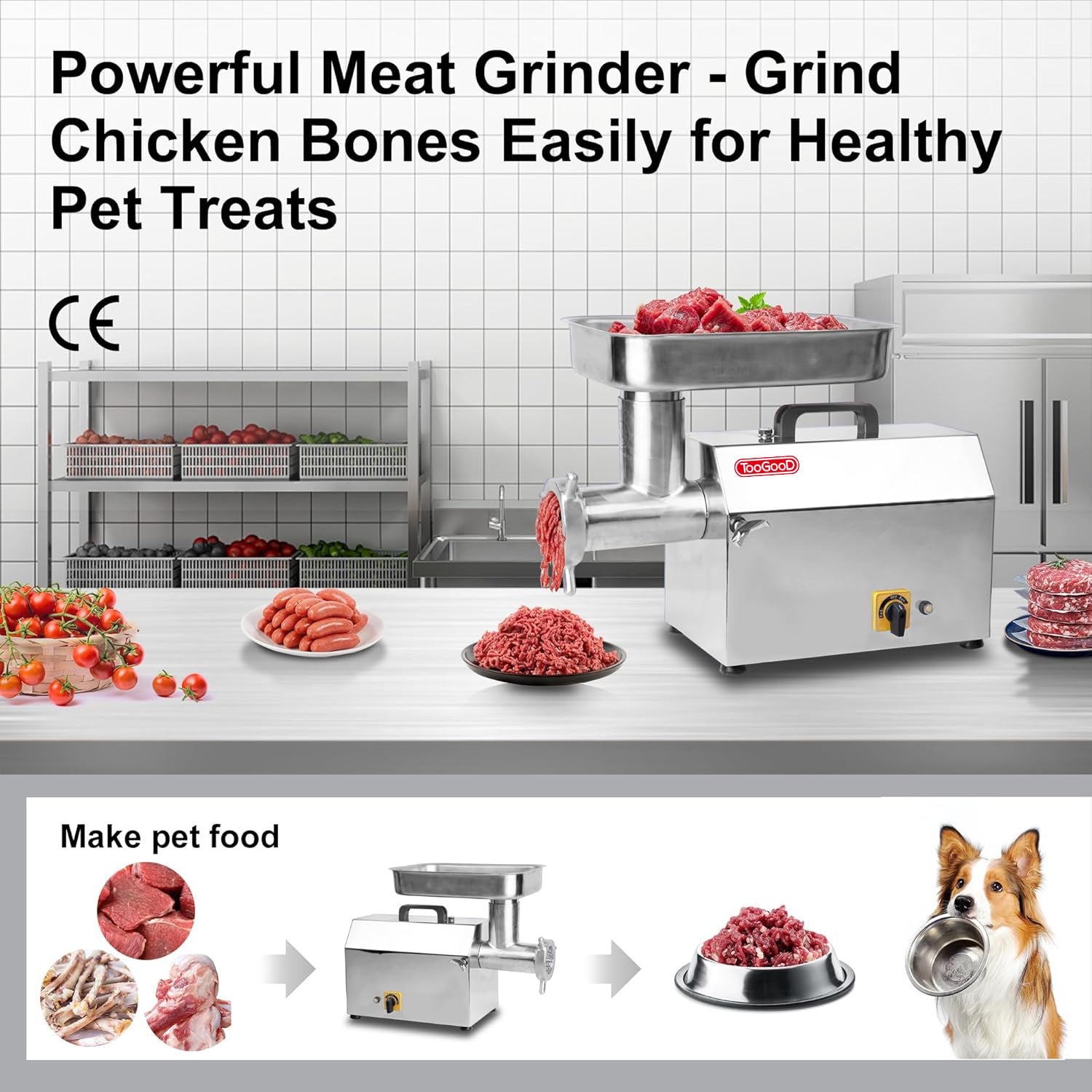 32 Inch Commercial Electric Meat Grinder