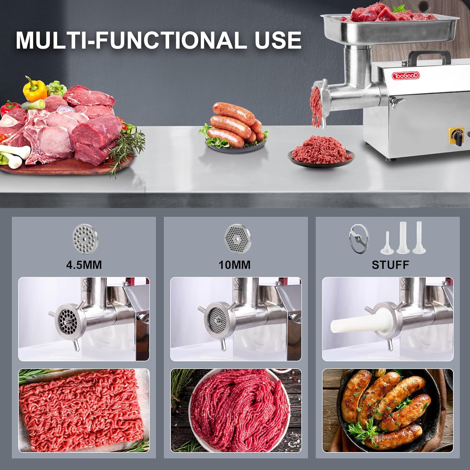32 Inch Commercial Electric Meat Grinder
