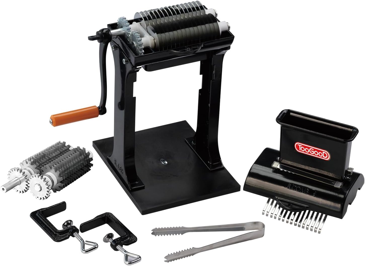 2-in-1 Manual Meat Tenderizer, Jerky Slicer, 2 Sets of Stainless Steel Blades