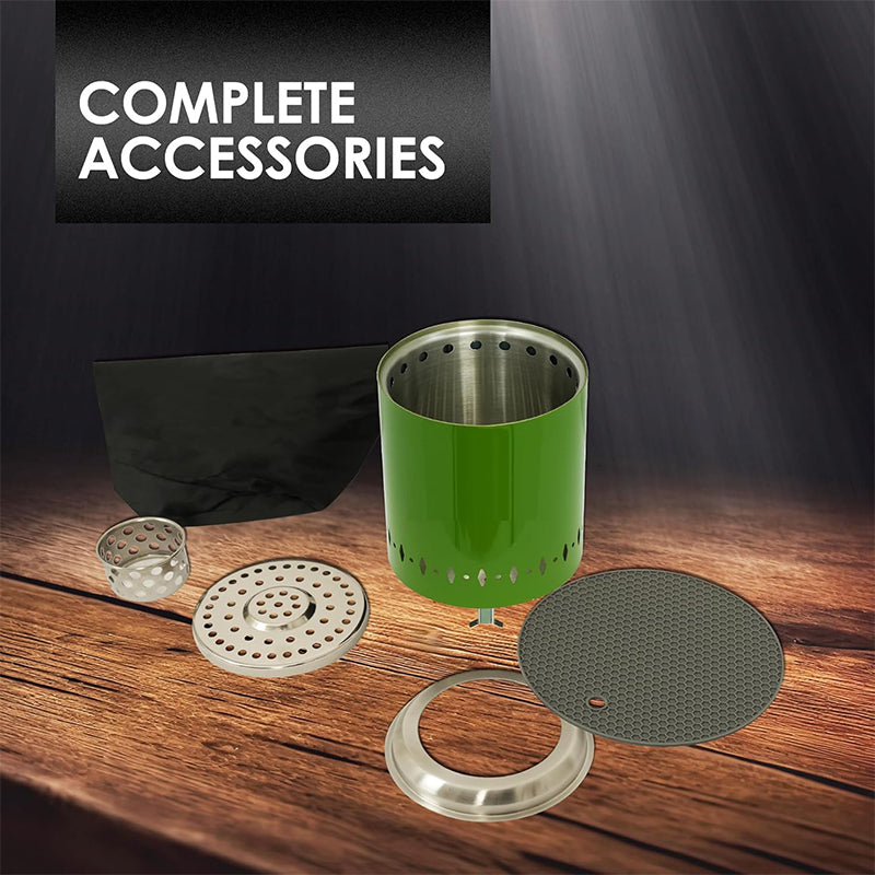 Smokeless Tabletop Fire Pit with Mat