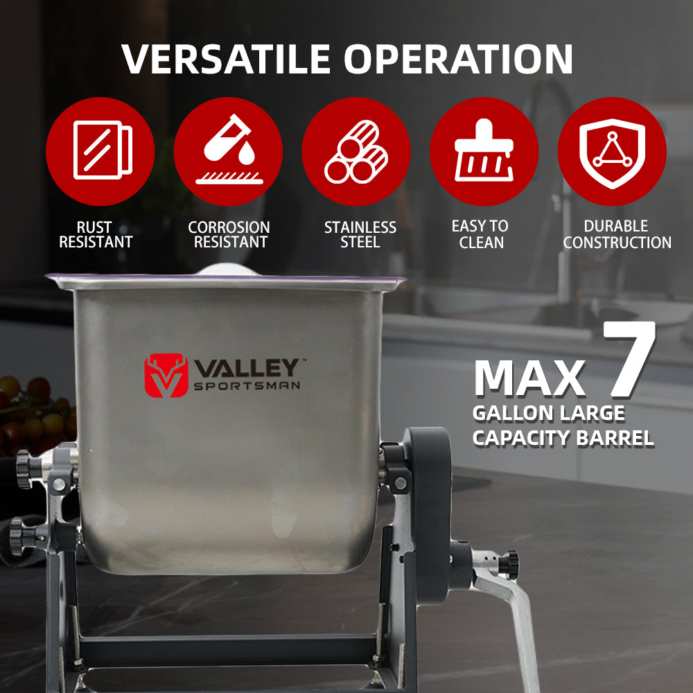 50lbs Electric Meat Mixer, 350 W, Three-Way Tilting, Transparent Cover