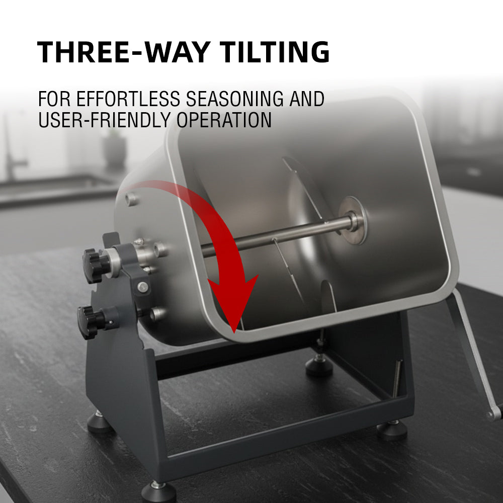 50lbs Electric Meat Mixer, 350 W, Three-Way Tilting, Transparent Cover