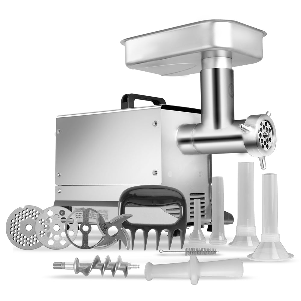 #8 Electric Meat Grinder, 0.5HP, 350 Lbs/H, Simple Swich On/Off