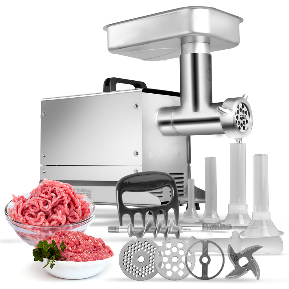 #8 Electric Meat Grinder, 0.5HP, 350 Lbs/H, Simple Swich On/Off