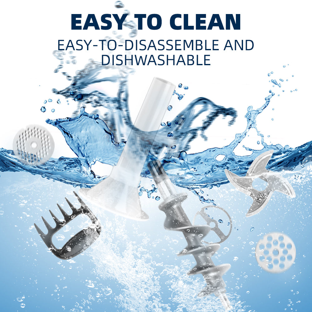 #8 Electric Meat Grinder, 0.5HP, 350 Lbs/H, Simple Swich On/Off